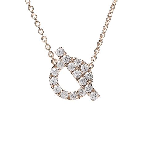 hermes rose gold necklace|hermes gold chain necklace.